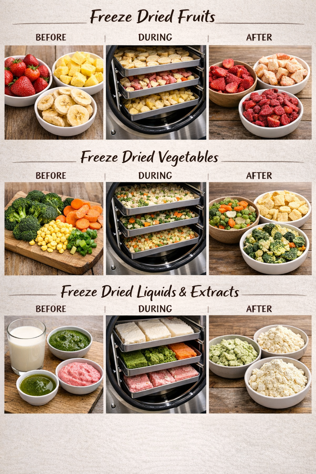 Proses freeze drying: sebelum, selama, dan sesudah โ buah, sayur, dan liquid